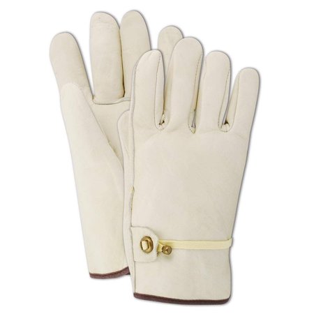 RoadMaster Unlined Grain Leather Drivers Gloves, Straight Thumb, L, 12PK -  MAGID, B540-L